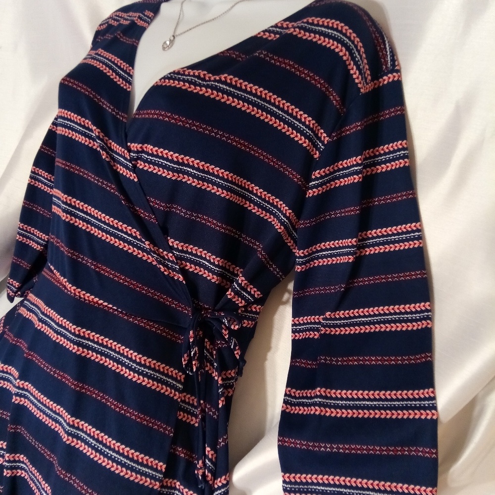 Espresso Faux Wrap-around Dress XL